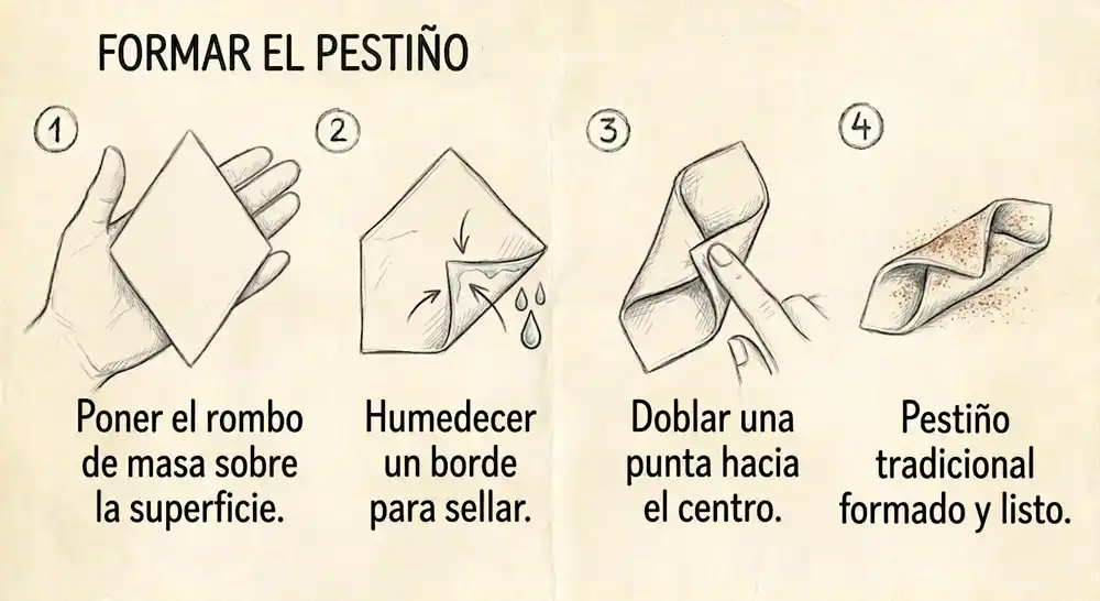 Pestiños 3 formas pestino